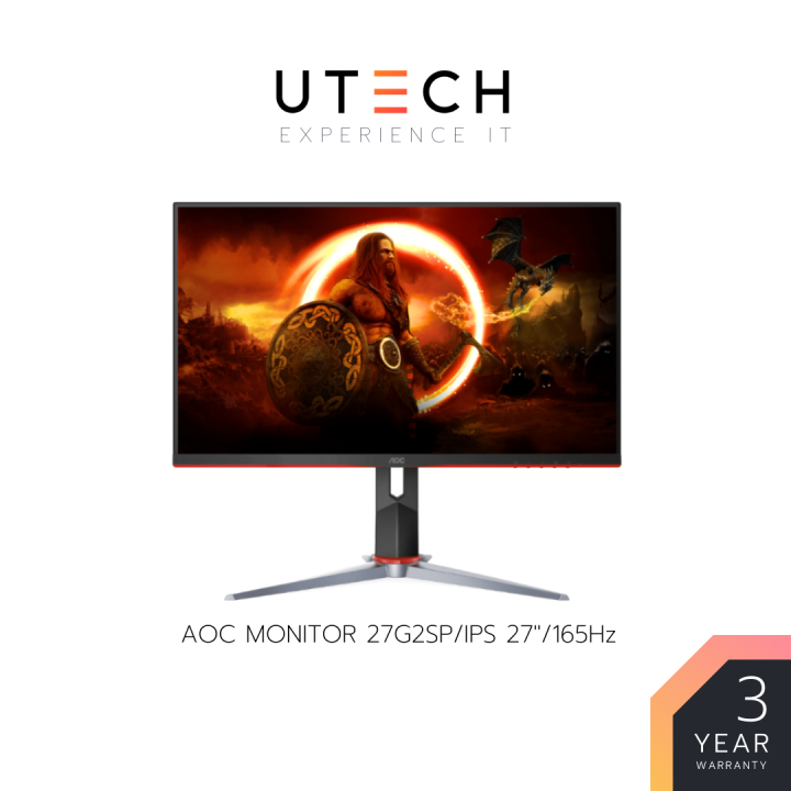 จอคอมพิวเตอร์-จอมอนิเตอร์-monitor-aoc-27g2sp-มอนิเตอร์-27-ips-flat-adaptive-sync-1920x1080-165hz-1ms-hdmi-dp-compatible-gaming-monitor-by-utech