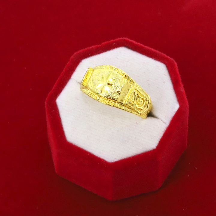 แหวนทอง-ไม่ลอก-ไม่ดำ-แหวนทอง-2สลึง-แหวน-ตัดเงาแกะลาย-แหวนทองปลอม-เครื่องประดับ-ทองเหมือนแท้-ทองโคลนนิ่ง