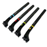 ใหม่ล่าสุด ASIACOM Road &amp; Mountain Bike Gloss Matt 3K คาร์บอนจักรยาน Seatposts MTB 27.230.831.6*350400มม. 20มม. Offset ฟรีเรือ