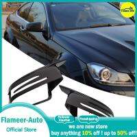 Flameer 2ชิ้นขอบฝาปิดกระจกมองข้างมองหลังสำหรับ Mercedes-Benz C Class C200