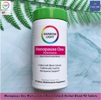 วิตามินรวม สำหรับวัยหมดประจำเดือน Menopause One Multivitamin Black Cohosh Herbal Blend 90 Tablets - Rainbow Light ส่วนผสมจากสมุนไพรแบลคโคฮอช #แบล็คโคฮอช