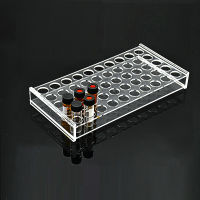 Plexiglass Rack สำหรับ Chromatography Vial 5Ml Plexiglass Stand Place 50 Vials ขวดวิเคราะห์ตัวอย่างขวดผู้ถือรูรับแสง19มม.