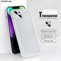 NORVIK เคสโทรศัพท์โปร่งแสงชุบหรูหราสำหรับ iPhone 15 14 13 12 11 Xs Pro Max Mini 7 8 6 6S Plus ปลอกอ่อนพร้อมเลนส์กระจกนิรภัยป้องกันฟิล์ม I11-1