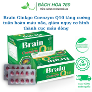 Viên hoạt huyết Brain Ginkgo Coenzym Q10 giúp tăng cường tuần hoàn máu não