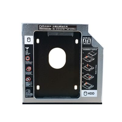 อะแดปเตอร์ SSD DM Dw127s พลาสติก12.7มม. Optibay SATA 3.0ฮาร์ดดิสก์ไดรฟ์กล่องครอบอแดปเตอร์ดีวีดี2.5 SSD 2TB สำหรับ CD-ROM แล็ปท็อป
