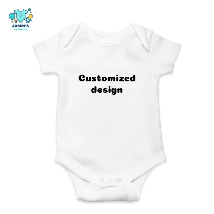 Onesies for Baby Customized design 100 Cotton Lazada PH