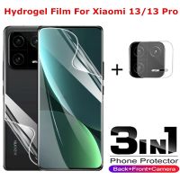 3in1 Hydrogel Film For Xiaomi 13 Soft Front Back Screen Protector Camera Lens Glass for xiaomi 13 xiaomi 13 pro Protective Film Camera Screen Protecto