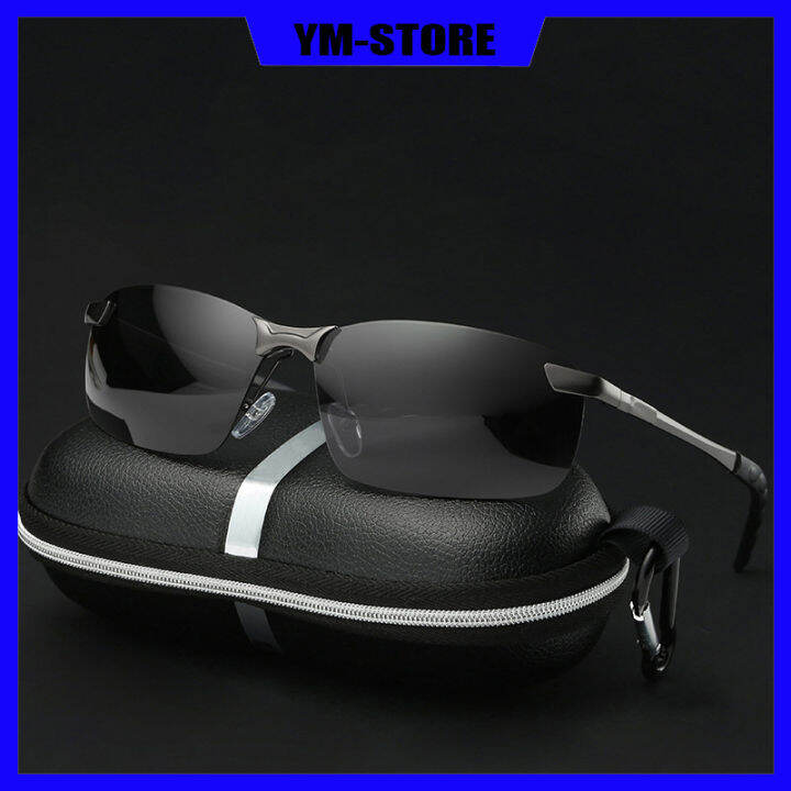 New color changing polarized sunglasses for men day and night driving