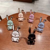 Back Sticker Cartoon Rabbit Phone Stand Portable Metal Trolley Lazy Man Desktop Stand for Iphone 14 Pro Max Samsung Huawei