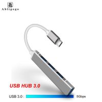 【Hot-Selling】 Rehmans store. USB HUB Type C 3.0 Usb C Hub 4พอร์ตหลาย S Plitter อะแดปเตอร์ OTG อุปกรณ์แล็ปท็อปสำหรับ Macbook Air Pro พีซีคอมพิวเตอร์