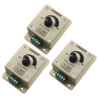 3X DC 12V-24V LED Dimmer Controller Adjust Single Color for 5050 3528 LED Strip