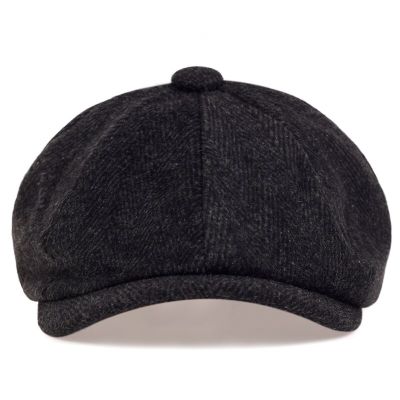 Men Tweed Newsboy Hat Beret Herringbone Gatsby Hats Street Caps Peaked Octagonal with Brim Caps Winter Spring Hip Hop Berets