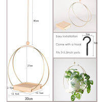 【NEW】【Penghantaran Privasi Tinggi】 New Creative Flower Pot Garland Hoop ins Wind Garland Wall Hanging Wood Flowerpot Home Hanging Decoration