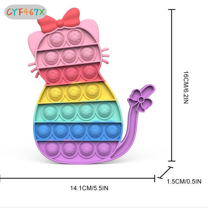 cyf-ของเล่นฟองดันเด้งประสาทสัมผัสสำหรับแมวซานตาคลอสของเล่น-relief-ความเครียดสำหรับโรงเรียนและสำนักงานที่บ้านสำหรับเด็กผู้ใหญ่