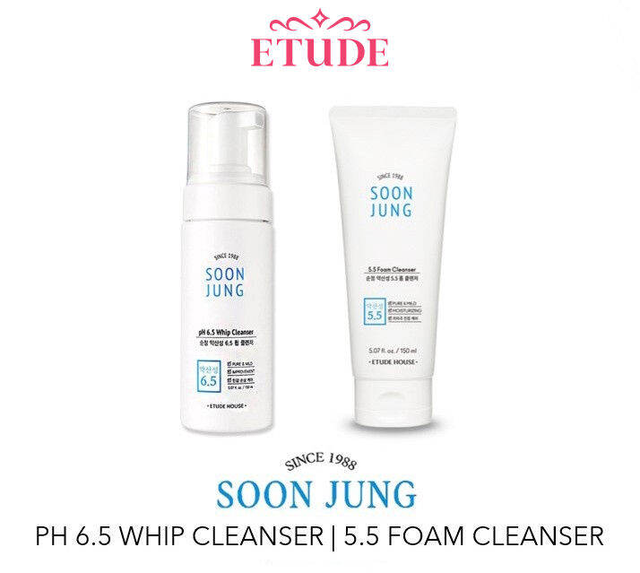 [100 Original] Etude House Soon jung Facial Cleanser PH 5.5 Foam