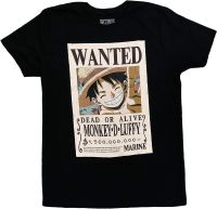 One Piece Luffy Bounty T-Shirt - Officially Licensed (Medium) Black