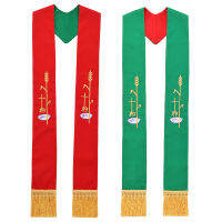 โบสถ์ขโมยพระสำหรับ Chasuble สวดมนต์ปลาเย็บปักถักร้อยย้อนกลับขโมยด้วยพู่