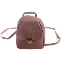 Small Backpack Girl Earphone Hole Backpack School Student Shoulder Bag Mobile Wallet