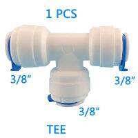 【cw】 1PCS 3/8 quot; 3 Way Tee Tube for RO system Filter Fittings T tipy fast joint free shipping