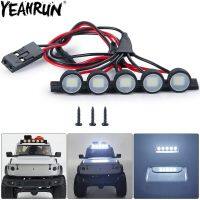 YEAHRUN หลอดไฟ LED หลังคารถ RC สำหรับแถบแสง AXI00006 SCX24แนวแกน4WD ลุยบร็อนโกชิ้นส่วนอัพเกรดรถยนต์1/24ตีนตะขาบ RC