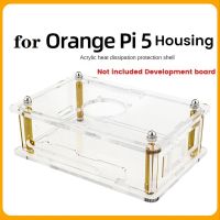 1 Piece for Orange Pi 5 Protective Case Acrylic Protective Shell Supporting the Installation of Cooling Fan