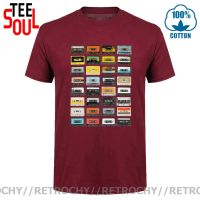 Retrochy NEVER FORGET RETRO CASSETTE TAPES MENS FASHION PRINT T-SHIRT TOPS VINTAGE MUSIC 70S 80S 90S CLOTHING TREND TIDE APPAREL XS-4XL-5XL-6XL