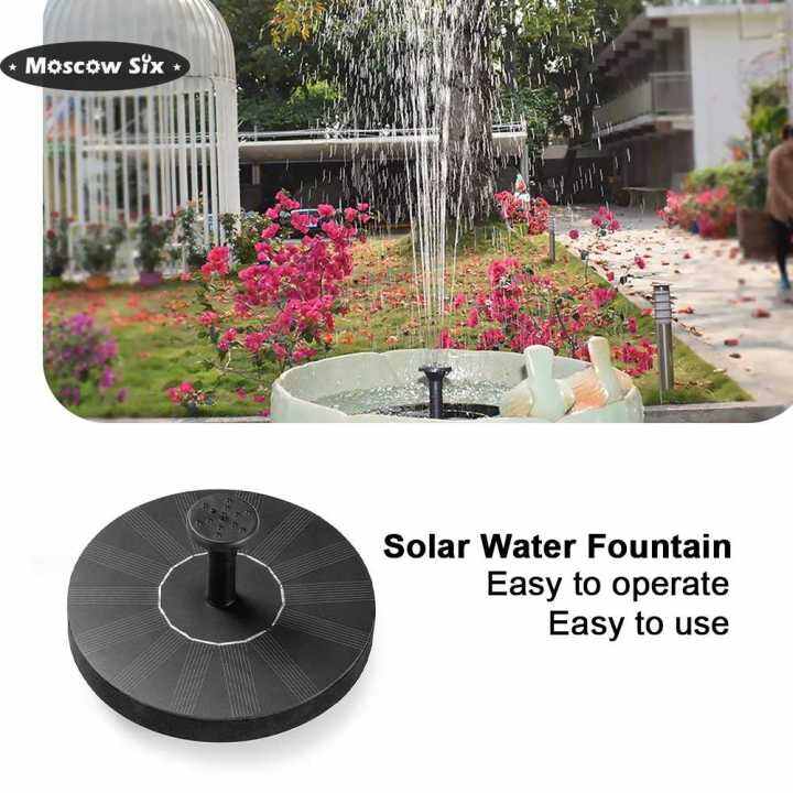 Solar Water Fountain 1w Multiple Spray Patterns Solar Floating Fountain 