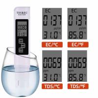 PH Meter TDS EC Meter TDS PH Tester 3 In 1 Digital LCD ปากกาทดสอบน้ำน้ำความบริสุทธิ์ PPM กรอง Hydroponic Water Monitor สระว่ายน้ำ