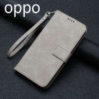 สำหรับ OPPO Reno 10/10 Pro + 5G A98 A78 Reno 8T 8Z 7Z A96 A95 A77s A76 A74 A58 A57หนังสีทึบเคสโทรศัพท์กันกระแทกป้องกันทุกส่วนของเครื่องกระเป๋าสตางค์เคสแบบพับปิดได้เคสพร้อมสายคาด