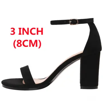 3 inch hotsell black block heels