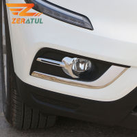 Zeratul ABS Chrome รถด้านหน้าหมอกโคมไฟหมอกไฟตัดหมอกสำหรับ Renault Koleos MK II Samsung QM6 2017-2020อุปกรณ์เสริม