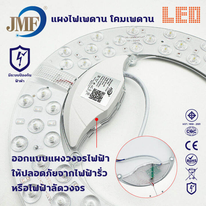 ใหม่-สินค้าขายดี-แผงไฟเพดานled-โคมไฟเพดาน-jmf-แผงไฟแม่เหล็ก-แผ่นชิป-ขนาด-28-36-48-60-72-วัตต์-สินค้ามี-มอก-พร้อมจัดส่ง