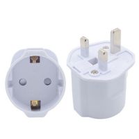 European To British 13A Conversion Plug 2 Pin To UK 3 Pin Travel Adaptor Plug