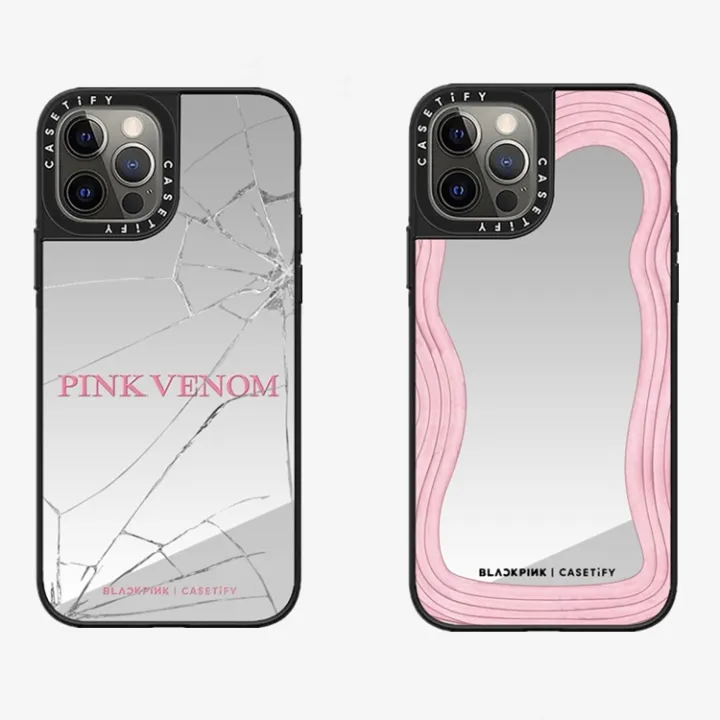 CASETiFY BLACKPINK PINK VENOM Frame Mirror Case For iPhone  Plus