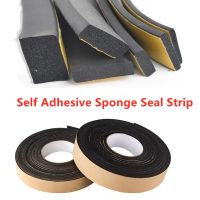 【hot】❒☈  Rubber Adhesive Sponge Strip EVA black sided seal strip Soundproof anti-collision foam tape Gasket stickers