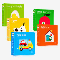 English original small hand touch all know touchthinklearn series touch books 5 volumes farm vehicles homes houses Xavier deneux paperboard book