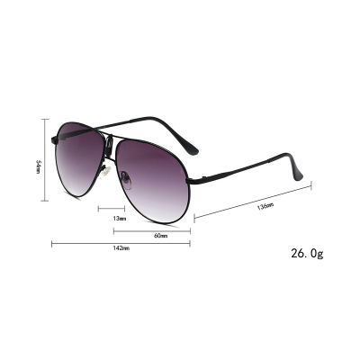 New Luxury Brand Sunglasses for Men Women Vintage Shades Metal Pilot Aviation Frame Sun Glasses Driving gafas de sol hombre