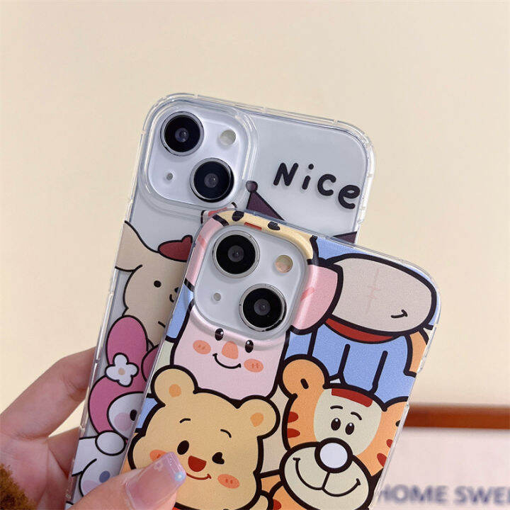 dkhorsing-2023ปลอกอ่อนใหม่สำหรับ-c53-realme-การ์ตูนน่ารักลายหมี-kt-เคส-realmec53เคสโทรศัพท์แบบใสกันกระแทก