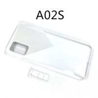 【☸2023 New☸】 jiejiu65879742 สำหรับ Samsung Galaxy A02s A025 A025m A025f ฝาครอบด้านหลังตัวเรือนด้านหลังเชลล์ฝาพลาสติกเปลี่ยนซิมการ์ดถาด