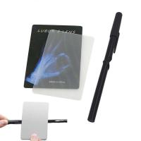 Magic Lens Card Magic Stage Illusion Props Gimmick Card With Pen Illusions Magic Cards For Card Perspective Distortion Magic beneficial