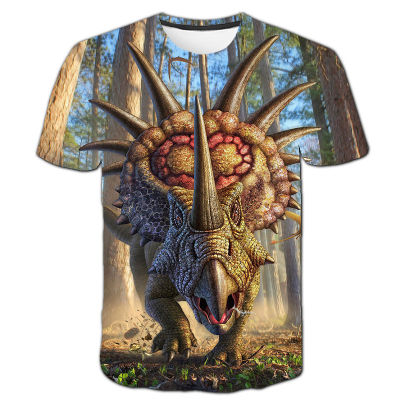 3D Dinosaur T shirt Kids Printed Dino Tshirt Funny Summer Jurassic Park Tops Cartoon Jurassic Offline Park Boys Girls Clothes