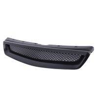 EK T-R Style Front Bumper Hood Mesh Grill Racing Grille for EK DX EX LX Type R 1999-2000 Glossy Black