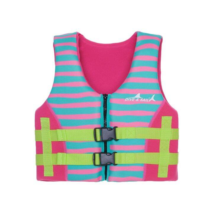 neoprene-buoyancy-survival-suit-adjustable-child-water-sports-life-jacket-soft-safe-multipurpose-with-zipper-outdoor-accessories-life-jackets