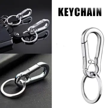 1pcs Silver Mini Titanium Buckle Small Key Ring Waist Chain Accessories  Outdoor EDC Tool DIY Key Ring Accessories