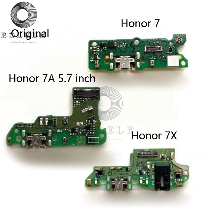 ของแท้สำหรับ-huawei-honor-7-7a-ขนาด5-7นิ้ว7x-เครื่องชาร์จ-usb-ปลั๊กเสียบบอร์ดซ่อมโทรศัพท์มือถือช่องเสียบสายแพไมโครโฟนสายอ่อนชาร์จ
