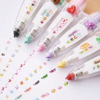 New Arrival Kawaii Animals Press Type Decorative Correction Tape Diary Stationery School Supply Correction Liquid Pens