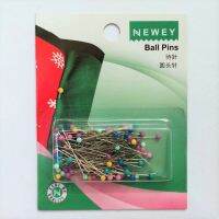 Newey 0.53mm x 27mm ASST Ball Pins / เข็มหัวบอลขนาด 0.53 x 27 มิลลิเมตร คละสี แบรนด์ Newey (แบรนด์ในเครือ Prym Germany) (N61081)