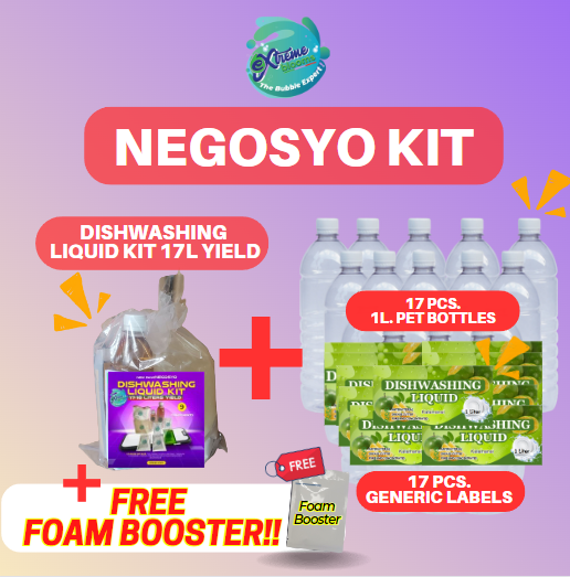 NEGOSYO DISHWASHING LIQUID KIT 17Liters Yield / / with