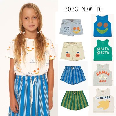 2023 New Tc Kids T-shirts Summer Fashion BC Cute Children 39;s T Shirts Cartoon Teenagers Top Clothes Boys and Girls Clothing Sets