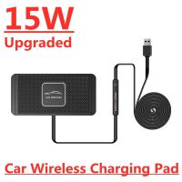 ZZOOI 15W Wireless Car Charger Pad Cradle Stand Dock for iPhone 13 12 11 X Max Pro Mini Samsung Xiaomi Qi Fast Car Induction Charging